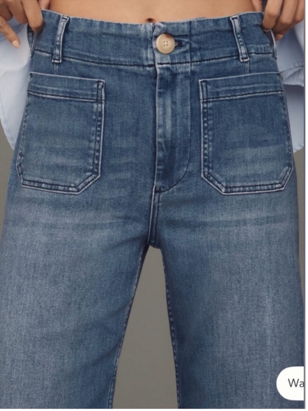 Maeve by Anthropologie The Colette Crop Wide Leg Jeans 28 EUC - Picture 3 of 11